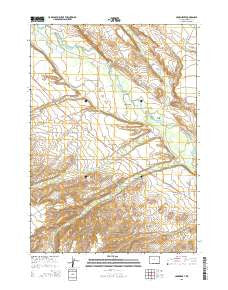 Crowheart Wyoming Current topographic map, 1:24000 scale, 7.5 X 7.5 Minute, Year 2015