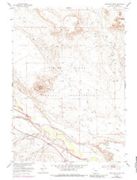 Crowheart Butte Wyoming Historical topographic map, 1:24000 scale, 7.5 X 7.5 Minute, Year 1952