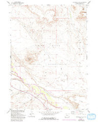 Crowheart Butte Wyoming Historical topographic map, 1:24000 scale, 7.5 X 7.5 Minute, Year 1952