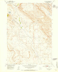 Crowheart NE Wyoming Historical topographic map, 1:24000 scale, 7.5 X 7.5 Minute, Year 1952