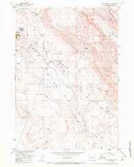 Crowheart NE Wyoming Historical topographic map, 1:24000 scale, 7.5 X 7.5 Minute, Year 1957