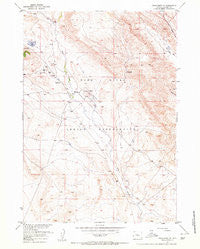 Crowheart NE Wyoming Historical topographic map, 1:24000 scale, 7.5 X 7.5 Minute, Year 1957