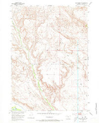 Crowheart NW Wyoming Historical topographic map, 1:24000 scale, 7.5 X 7.5 Minute, Year 1952
