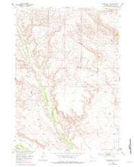 Crowheart NW Wyoming Historical topographic map, 1:24000 scale, 7.5 X 7.5 Minute, Year 1952