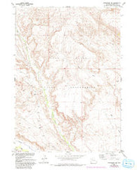 Crowheart NW Wyoming Historical topographic map, 1:24000 scale, 7.5 X 7.5 Minute, Year 1952