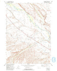 Crowheart Wyoming Historical topographic map, 1:24000 scale, 7.5 X 7.5 Minute, Year 1952
