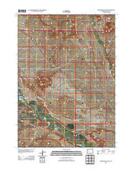 Crowheart Butte Wyoming Historical topographic map, 1:24000 scale, 7.5 X 7.5 Minute, Year 2012