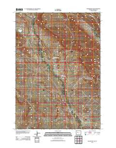 Crowheart NE Wyoming Historical topographic map, 1:24000 scale, 7.5 X 7.5 Minute, Year 2012