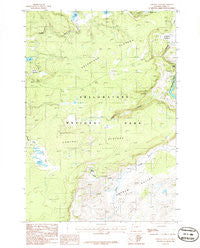 Crystal Falls Wyoming Historical topographic map, 1:24000 scale, 7.5 X 7.5 Minute, Year 1986