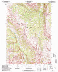 Crystal Peak Wyoming Historical topographic map, 1:24000 scale, 7.5 X 7.5 Minute, Year 1996