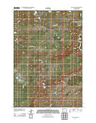 Crystal Falls Wyoming Historical topographic map, 1:24000 scale, 7.5 X 7.5 Minute, Year 2012