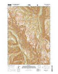 Crystal Peak Wyoming Current topographic map, 1:24000 scale, 7.5 X 7.5 Minute, Year 2015