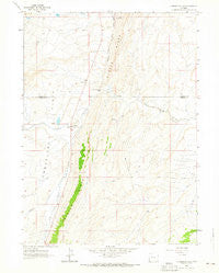 Cumberland Gap Wyoming Historical topographic map, 1:24000 scale, 7.5 X 7.5 Minute, Year 1962