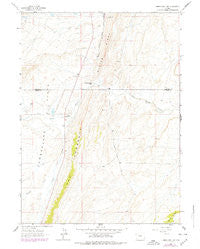 Cumberland Gap Wyoming Historical topographic map, 1:24000 scale, 7.5 X 7.5 Minute, Year 1962