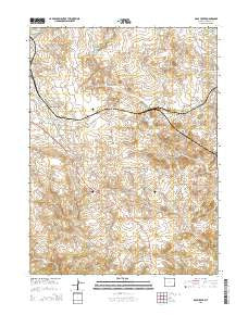 Dale Creek Wyoming Current topographic map, 1:24000 scale, 7.5 X 7.5 Minute, Year 2015