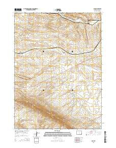 Dana Wyoming Current topographic map, 1:24000 scale, 7.5 X 7.5 Minute, Year 2015