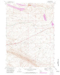 Dana Wyoming Historical topographic map, 1:24000 scale, 7.5 X 7.5 Minute, Year 1971
