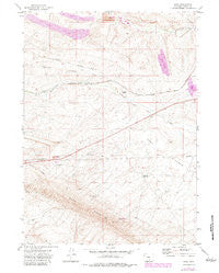 Dana Wyoming Historical topographic map, 1:24000 scale, 7.5 X 7.5 Minute, Year 1971