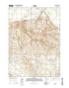 Daniel Wyoming Current topographic map, 1:24000 scale, 7.5 X 7.5 Minute, Year 2015