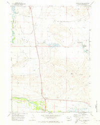 Daniel Junction Wyoming Historical topographic map, 1:24000 scale, 7.5 X 7.5 Minute, Year 1970