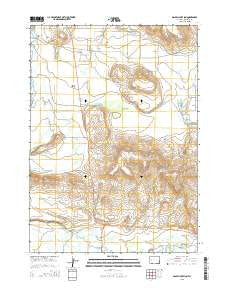 Daniel Junction Wyoming Current topographic map, 1:24000 scale, 7.5 X 7.5 Minute, Year 2015