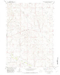 Darlington Draw East Wyoming Historical topographic map, 1:24000 scale, 7.5 X 7.5 Minute, Year 1982