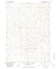 Darlington Draw West Wyoming Historical topographic map, 1:24000 scale, 7.5 X 7.5 Minute, Year 1982