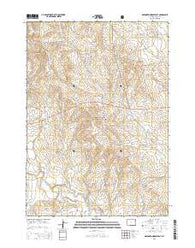 Darlington Draw East Wyoming Current topographic map, 1:24000 scale, 7.5 X 7.5 Minute, Year 2015