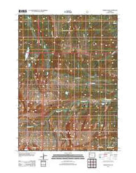 Darwin Peak Wyoming Historical topographic map, 1:24000 scale, 7.5 X 7.5 Minute, Year 2012