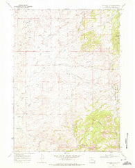 Davidson Flats Wyoming Historical topographic map, 1:24000 scale, 7.5 X 7.5 Minute, Year 1968