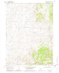 Davidson Flats Wyoming Historical topographic map, 1:24000 scale, 7.5 X 7.5 Minute, Year 1968