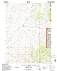 Davidson Flats Wyoming Historical topographic map, 1:24000 scale, 7.5 X 7.5 Minute, Year 1992
