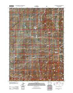 Davidson Flats Wyoming Historical topographic map, 1:24000 scale, 7.5 X 7.5 Minute, Year 2012