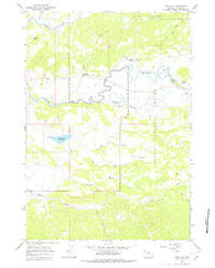 Davis Hill Wyoming Historical topographic map, 1:24000 scale, 7.5 X 7.5 Minute, Year 1965