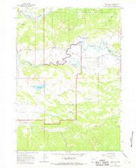 Davis Hill Wyoming Historical topographic map, 1:24000 scale, 7.5 X 7.5 Minute, Year 1965