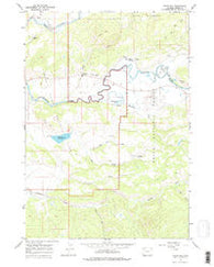 Davis Hill Wyoming Historical topographic map, 1:24000 scale, 7.5 X 7.5 Minute, Year 1965
