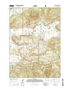Davis Hill Wyoming Current topographic map, 1:24000 scale, 7.5 X 7.5 Minute, Year 2015