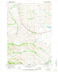 Dayton North Wyoming Historical topographic map, 1:24000 scale, 7.5 X 7.5 Minute, Year 1964