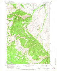 Dayton South Wyoming Historical topographic map, 1:24000 scale, 7.5 X 7.5 Minute, Year 1964