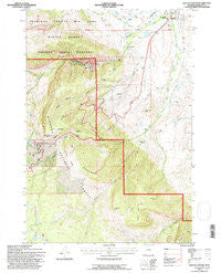 Dayton South Wyoming Historical topographic map, 1:24000 scale, 7.5 X 7.5 Minute, Year 1993