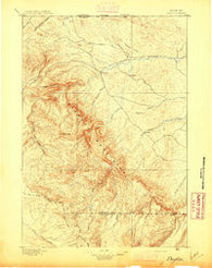 Dayton Wyoming Historical topographic map, 1:125000 scale, 30 X 30 Minute, Year 1895