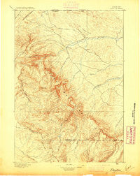 Dayton Wyoming Historical topographic map, 1:125000 scale, 30 X 30 Minute, Year 1895