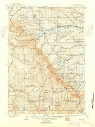 Dayton Wyoming Historical topographic map, 1:125000 scale, 30 X 30 Minute, Year 1901
