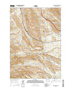 Dayton North Wyoming Current topographic map, 1:24000 scale, 7.5 X 7.5 Minute, Year 2015