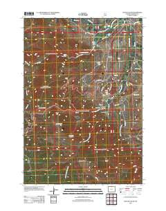 Dayton South Wyoming Historical topographic map, 1:24000 scale, 7.5 X 7.5 Minute, Year 2012