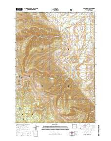 Dayton South Wyoming Current topographic map, 1:24000 scale, 7.5 X 7.5 Minute, Year 2015