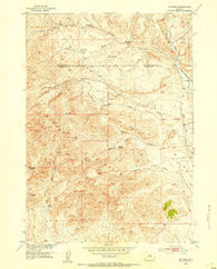 De Pass Wyoming Historical topographic map, 1:24000 scale, 7.5 X 7.5 Minute, Year 1952