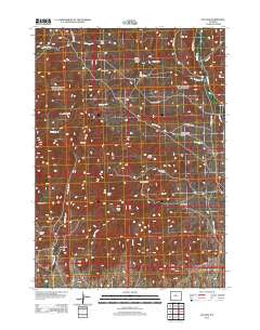 De Pass Wyoming Historical topographic map, 1:24000 scale, 7.5 X 7.5 Minute, Year 2012