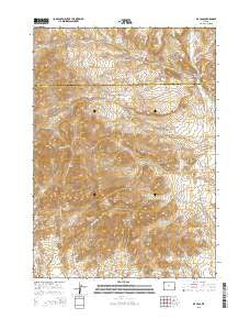 De Pass Wyoming Current topographic map, 1:24000 scale, 7.5 X 7.5 Minute, Year 2015