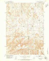 Dead Indian Hill Wyoming Historical topographic map, 1:24000 scale, 7.5 X 7.5 Minute, Year 1951